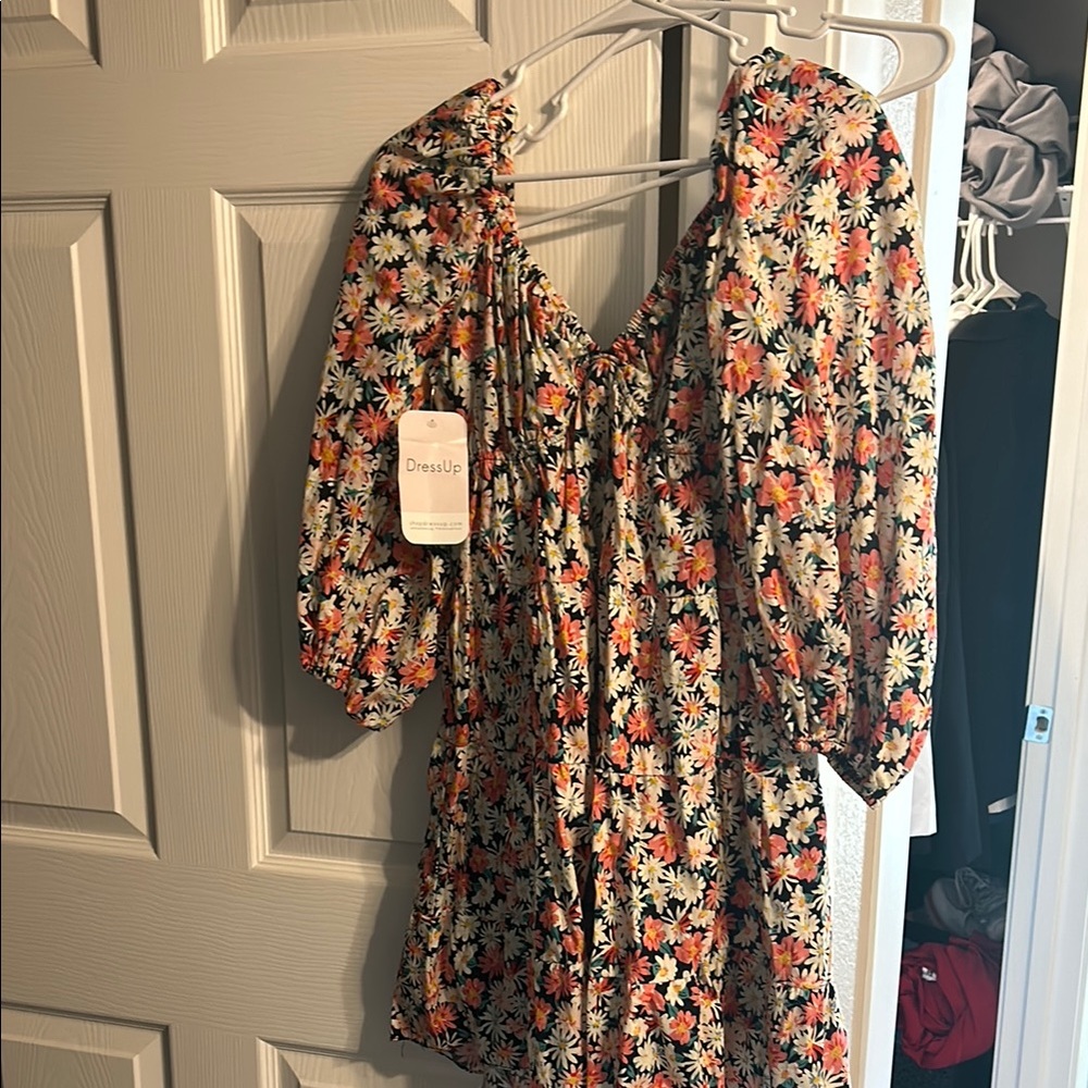 Dress Up Boutique Floral Mini Dress size L
